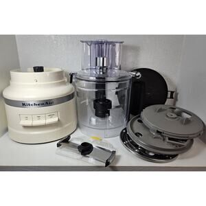 KitchenAid 13-Cup Food Processor Off White Cream Model KFP1318ER Open Box Great!